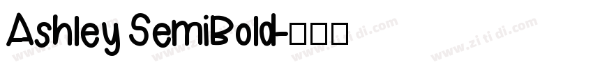 Ashley SemiBold字体转换